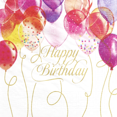 냅킨아트 1332806 Birthday Balloons 냅킨20매 33x33cm 0073