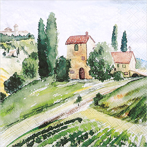 냅킨아트 13311245 Tuscany Watercolor 냅킨20매 33x33cm 2372