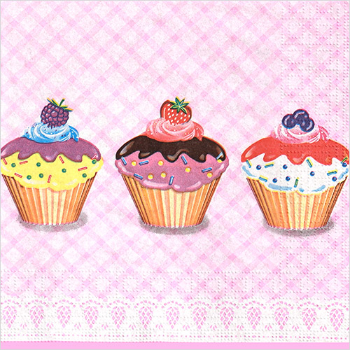 냅킨아트 007711 Party Cupcakes 냅킨20매 33x33cm 2404