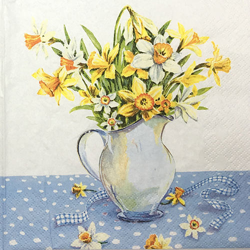 냅킨아트 211418 Painted daffodils 냅킨20매 33x33cm 0595