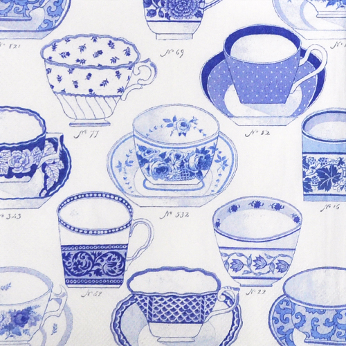 냅킨아트 572894 Collection of cups white 냅킨20매 33x33cm 0387