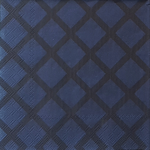 냅킨아트 606144 quilt dark blue 냅킨20매 33x33cm 1464