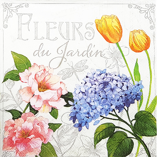 냅킨아트 13309885 Fleurs De Jardin 냅킨20매 33x33cm 1484