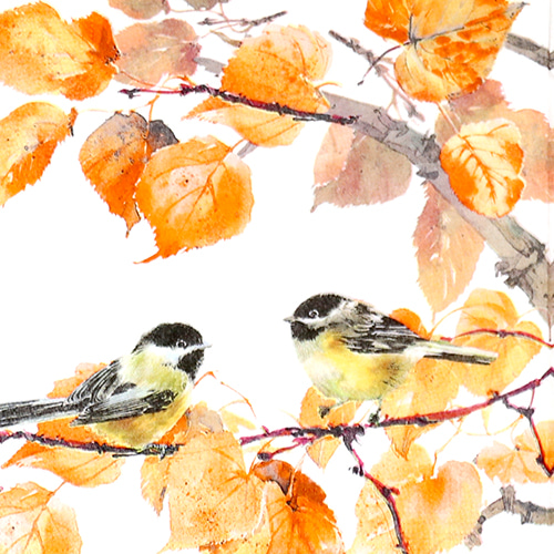 냅킨아트 3331347 Autumn Birds 냅킨20매 33x33cm 0340