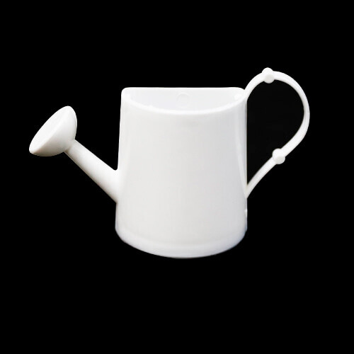 2개입 반쪽 물조리개 하양 9x6cm