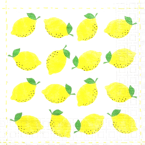 냅킨아트 1331970 Fashion Lemon allover 냅킨20매 33×33cm 0825