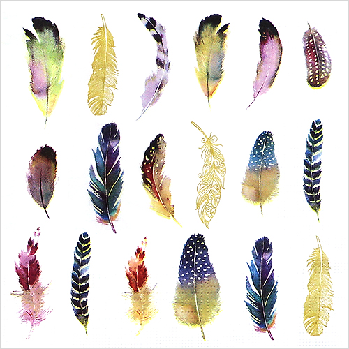 냅킨아트 1333002 Feathers Fantasy 냅킨20매 33x33cm 1496