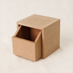 2개입 MDF 오픈 1칸 서랍 8.7x8.7x8cm 두께 6mm