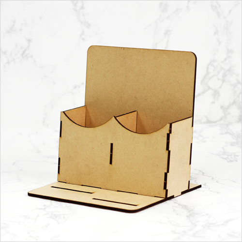 2개입 사선 2칸 탁상함 16.5x14x17cm