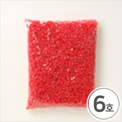 8mm 디폼블럭 소 6호 빨강 대용량 약500g 약2500개입