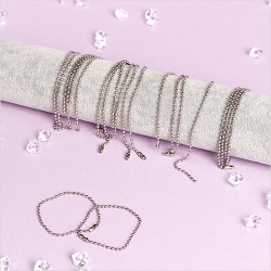군번줄 은색 특대 길이15cm 두께2mm 대용량 약100개입