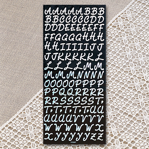 파스텔 필오프 스티커 peel-off 123287 Alphabet