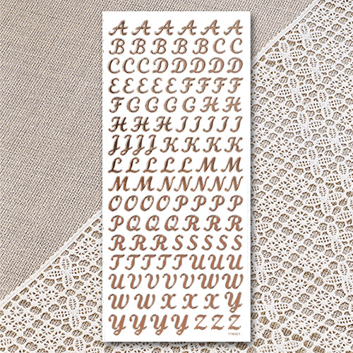 파스텔 필오프 스티커 118001 Alphabet