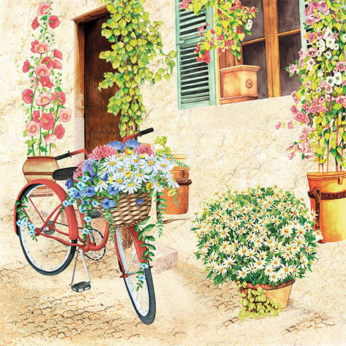 냅킨아트 2118280 Flower Bike 냅킨20매 33x33cm 2045