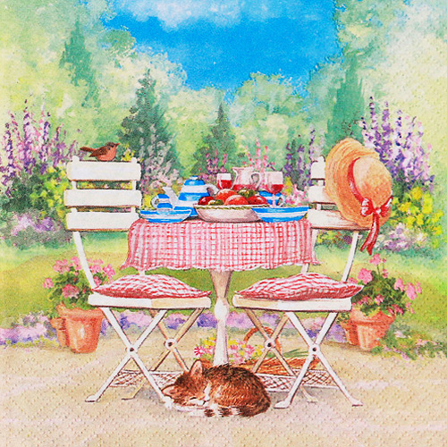 냅킨아트 363415 Lunch on Garden Table 냅킨20매 33x33cm 2110