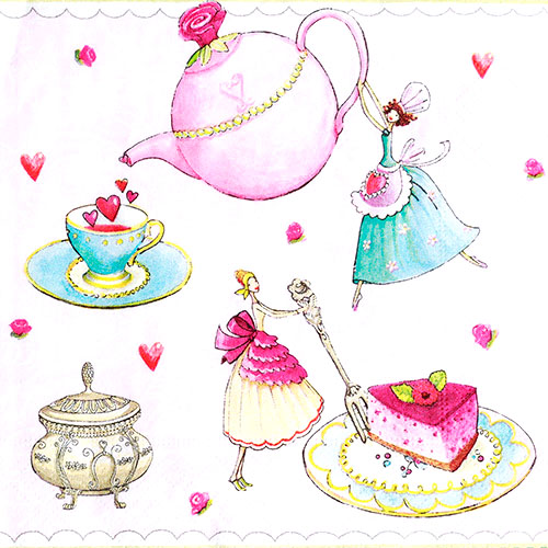 냅킨아트 LN0866 Little tea party 냅킨20매 33x33cm 2011