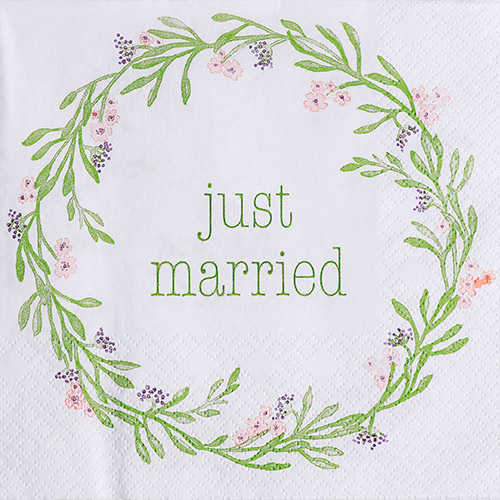 냅킨아트 211958 Mia: Just Married 냅킨20매 33x33cm 2169