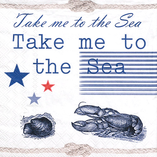 냅킨아트 13313110 Take Me To The Sea 냅킨20매 33x33cm 2260