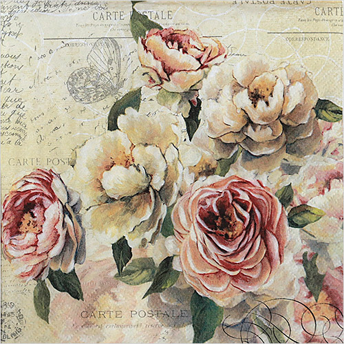 냅킨아트 200258 Vintage roses 냅킨20매 33x33cm 2576