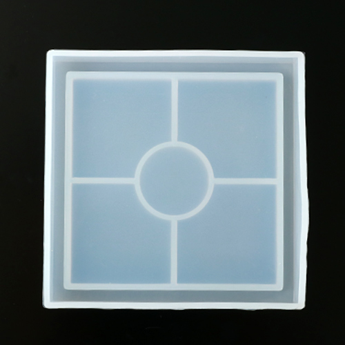 레진아트 티코스터 사각 실리콘 몰드 10.5x10.5cm