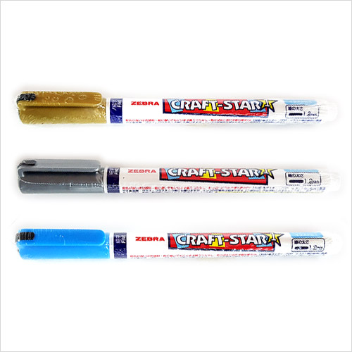 CRAFT-STAR1x1.2mm 펜 골드 실버 라이트블루