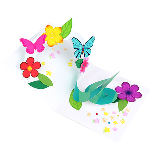 (MS)파노라마 입체 꽃과 나비