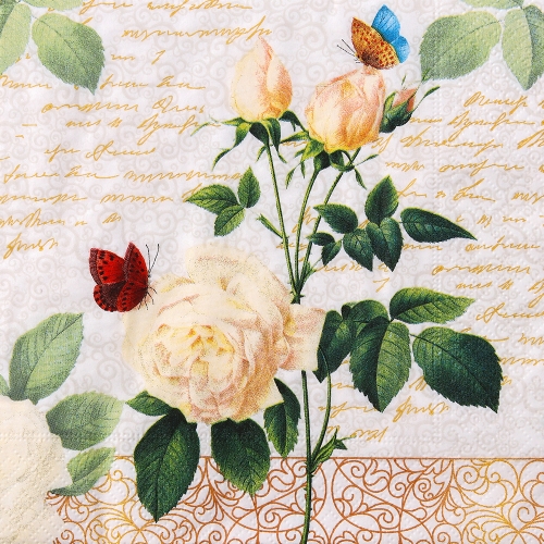 냅킨아트 192002 Rose Lace 냅킨20매 33x33cm