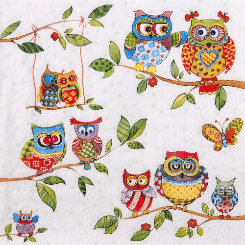 냅킨아트 13308715 Owls In Summerland 냅킨20매 33x33cm