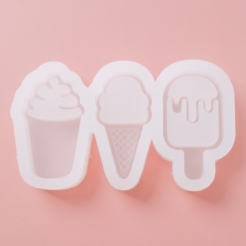 레진 아트 아이스크림 3구 쉐이커 실리콘 몰드