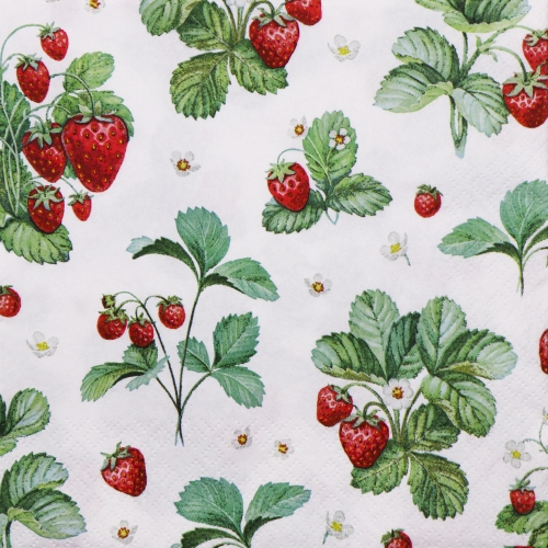 냅킨아트 212137 Strawberry Pattern 냅킨20매 33x33cm