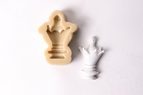 2D체스 시리즈몰드2호(왕관) 석고방향제 디자인캔들 클레이공예 수제 실리콘 몰드