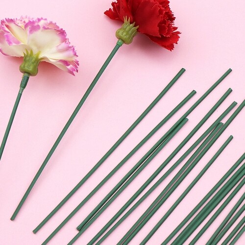 한정판매 꽃 만들기 PVC 미니 초록 철사 15개입
