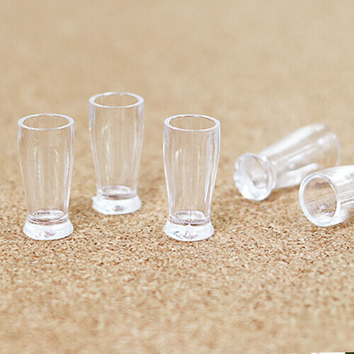 MS-108 미니어처 투명 스트레이트잔 12x24mm 10개입