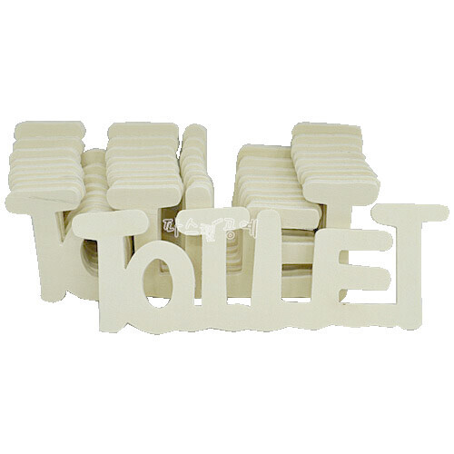 글씨 TOILET 10개입 19x6.5cm