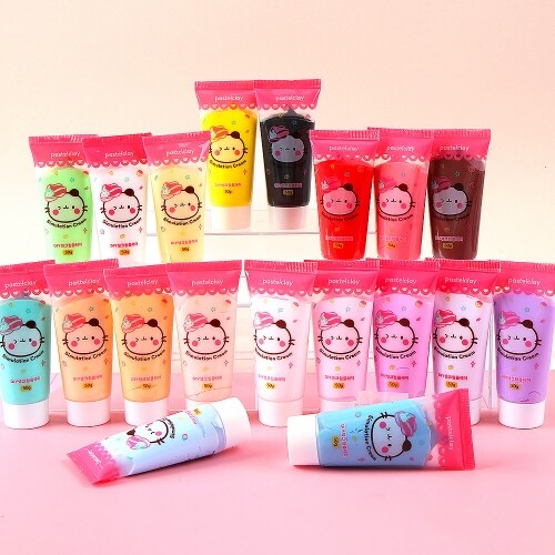 컬러 데코덴 생크림 클레이 50ml 19색 휴대폰 케이스 꾸미기