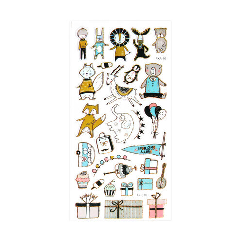 골든스티커 3호 동물C형 9x18cm