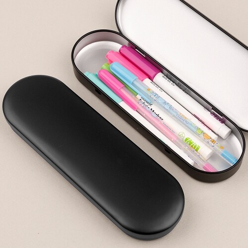 철제 타원 틴 케이스 보관함