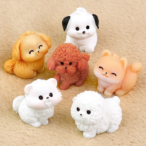 2개입 미니어처 큐티 뽀글 강아지
