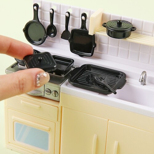 미니어처 파스텔 주방 싱크대 세트