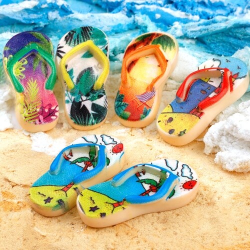 10개입 미니어처 야자수 등대 쪼리 슬리퍼