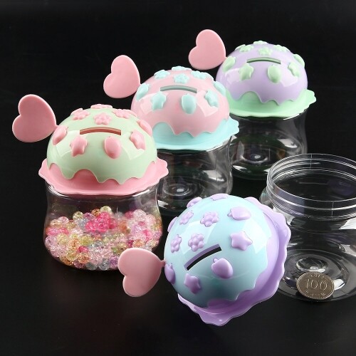 다용도 투명 아이스크림 머핀 저금통 케이스 1개입