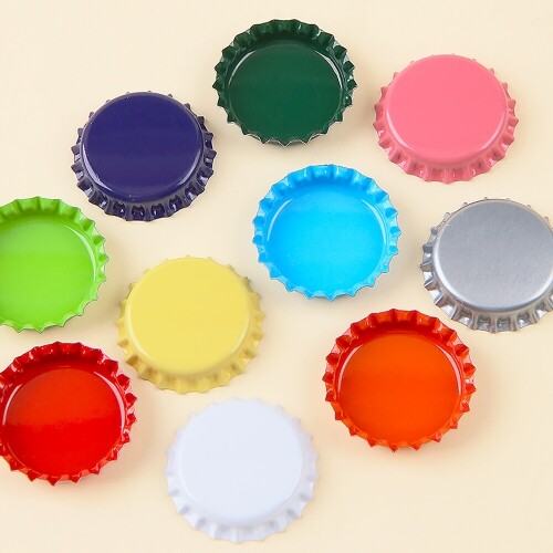 10개입 미니어처 칼라 파이판 병뚜껑