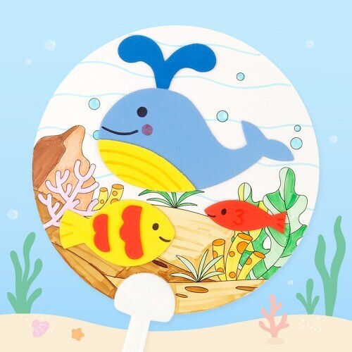 (MS) 바닷속 친구들 부채