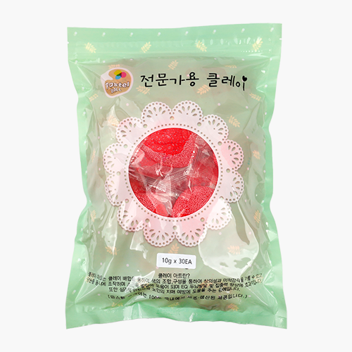 파스텔 볼클레이 단체수업용 10gx30개 빨강