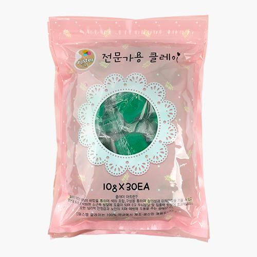 파스텔 클레이 단체수업용 10gx30개 초록