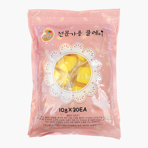 파스텔 클레이 단체수업용 10gx30개 노랑