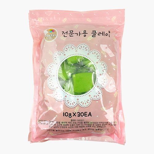 파스텔 클레이 단체수업용 10gx30개 연두
