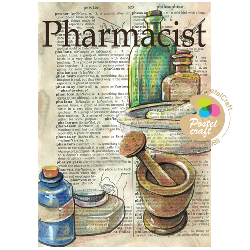 318    수제냅킨 빈티지 Pharmacist(A4)