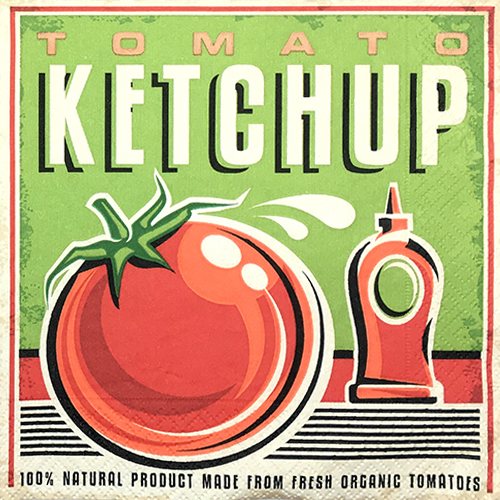 냅킨아트 21817 Tomato ketchup 냅킨20매 33x33cm 0143