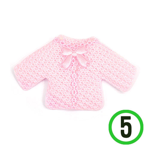 스웨터 핑크 9.5x5.5cm 5개입